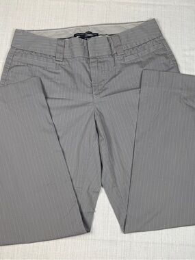 Gap Curvy Gray Pinstripe Ankle Dress Pants 10